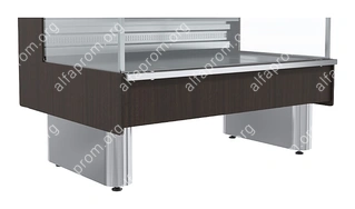 Витрина холодильная Carboma GC110 VM 1,25-2-1 (ВХСо-1,25 GC110) (динамика, выносной агрегат, без боковин)