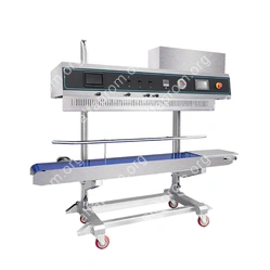 Вертикальный конвейерный запайщик FRP-1120LH (SS) (нерж.,каплеструйный принтер,откачка/наполн. возд)